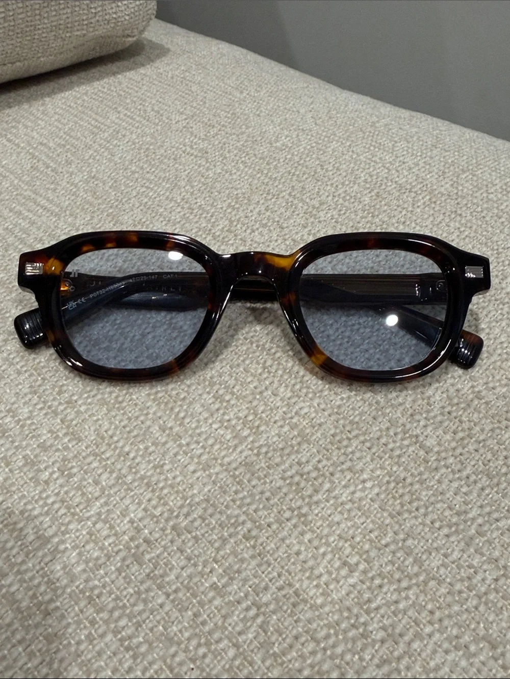 Jimmy Fairly Napoli Men’s Sunglasses - Brown Frames with Yellow & Blue Lenses